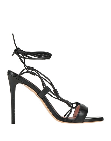 BY A. Sandals Black Leather