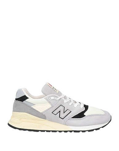 NEW BALANCE Sneakers Light grey Leather, Textile fibres