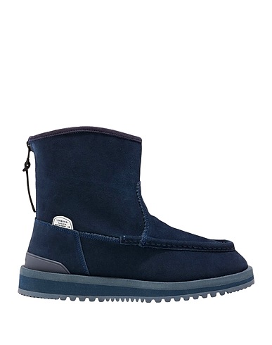 SUICOKE Ankle boot Navy blue Cow leather, Shearling