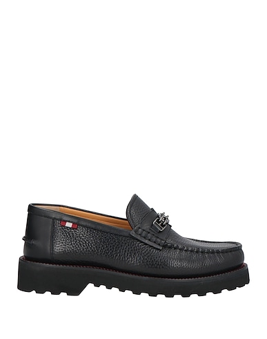 BALLY Loafers Black Calfskin