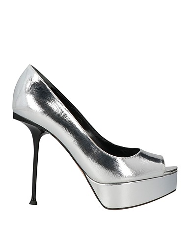 SERGIO ROSSI Pump Silver Leather