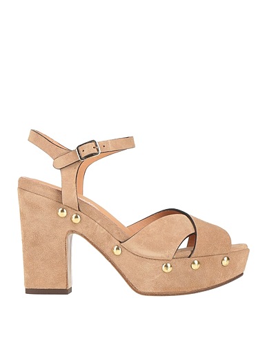 DUCCIO DEL DUCA Sandals Khaki Leather