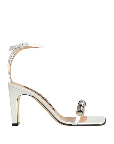 SERGIO ROSSI Sandals White Leather