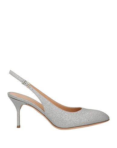 SERGIO ROSSI Court Silver Leather