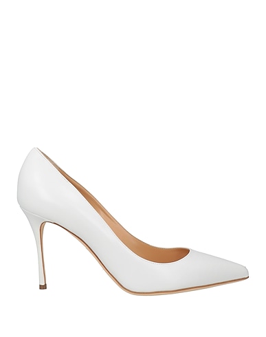 SERGIO ROSSI Court White Leather