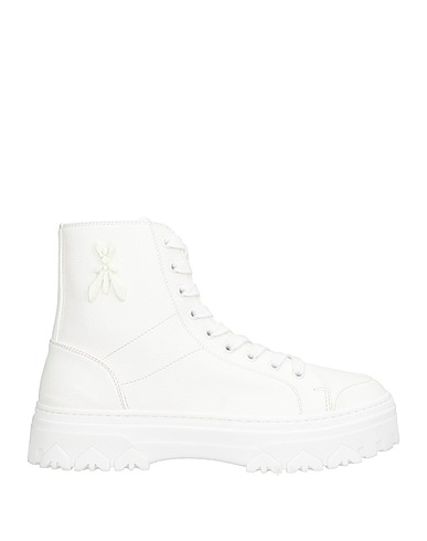 PATRIZIA PEPE Ankle boot White 40% Polyester, 36% Polyurethane, 14% Other Fibres, 10% Leather