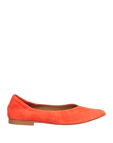 ANNA F. Ballet flats Orange Leather