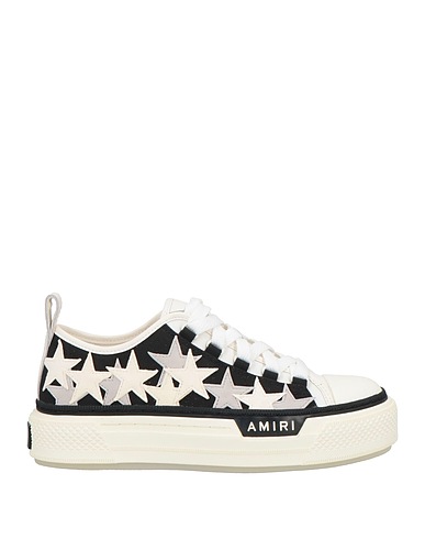AMIRI Sneakers Black Leather, Textile fibers