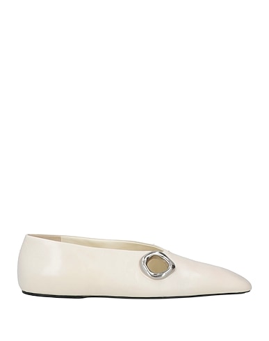JIL SANDER Ballet flats BEIGE Leather