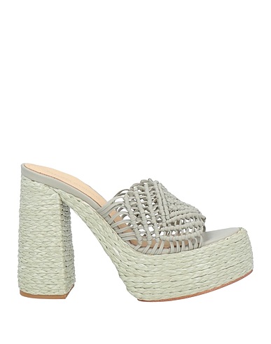 PALOMA BARCELÓ Sandals Light grey Leather