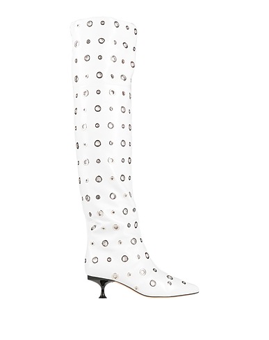 SERGIO ROSSI Boots White Leather