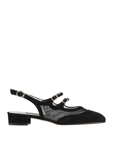 CAREL Paris Pump Black Leather, Textile fibers