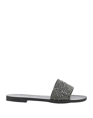 SANDIA Sandals Charcoal Leather
