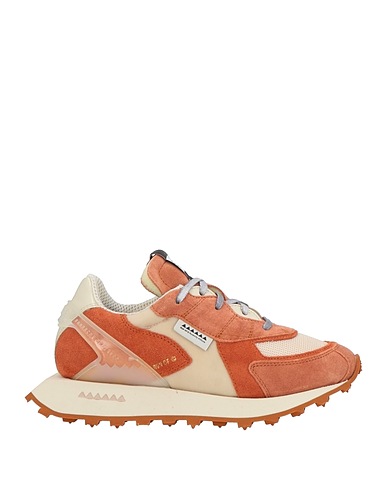 RUN OF Sneakers Rust Leather, Textile fibers