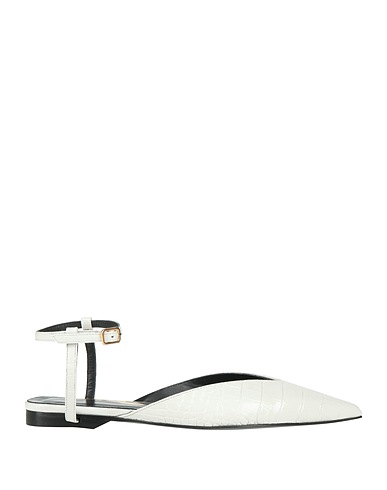 PATRIZIA PEPE 발레리나 플랫 BIANCO 가죽