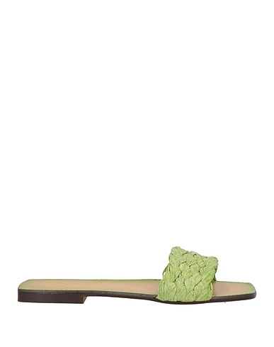 APASH Sandals Light green Textile fibers