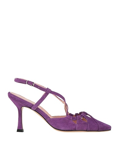 ANNA F. Court Purple Leather