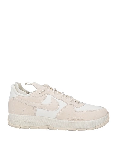 NIKE Sneakers Beige Leather, Textile fibres