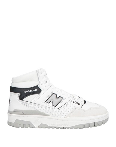 NEW BALANCE スニーカー ホワイト 革（なめし加工） / 紡績繊維