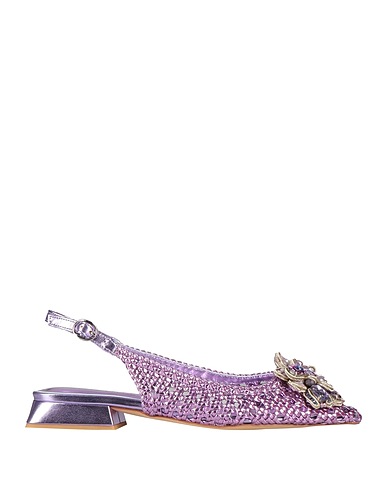 ALMA EN PENA. Schuhe Malve Gewebefasern