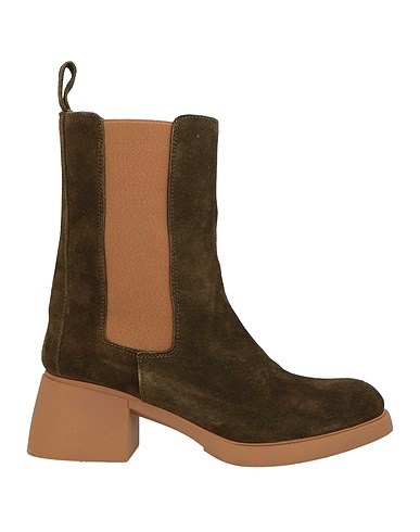 TREND Ankle boot Dark green Leather