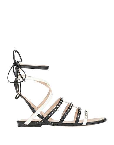 MANILA GRACE Sandals Black Leather