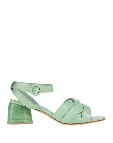 HALMANERA Sandals Light green Leather