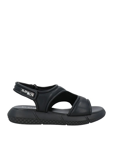 ELENA IACHI Sandals Black Textile fibres
