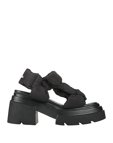 ELENA IACHI Sandalen Schwarz Gewebefasern