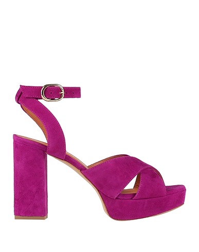 VIA ROMA 15 Sandals Mauve Leather