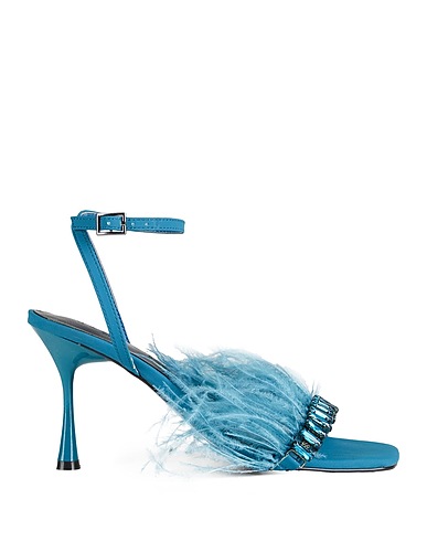 GAëLLE Paris Sandals Turquoise Leather