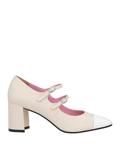 CAREL Paris Décolleté Beige Pelle