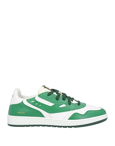 RUN OF Sneakers Green Leather