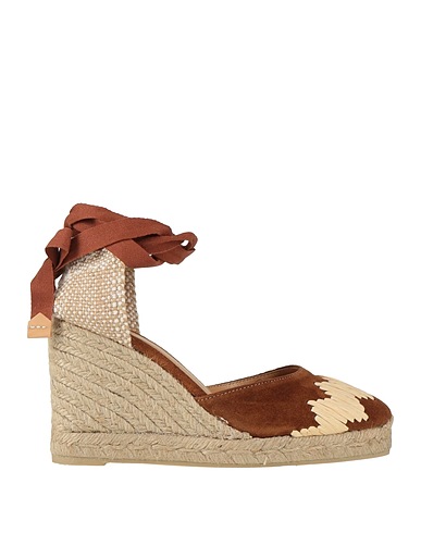 CASTAÑER Espadrilles Brown Textile fibers, Leather