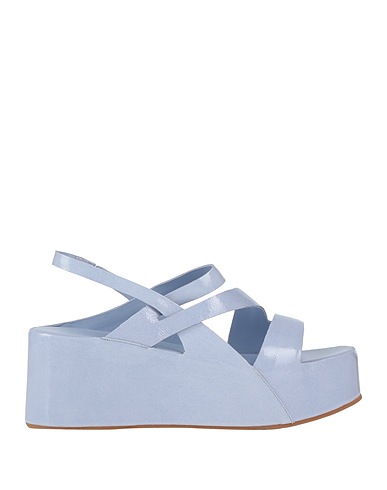 DEL CARLO Sandali Blu chiaro Pelle