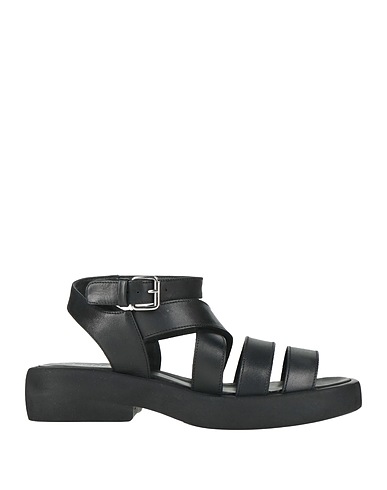 ELENA IACHI Sandals Black Leather