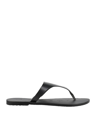 MANEBÍ Flip flops Black Leather