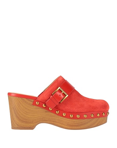 MICHAEL MICHAEL KORS Mules y zuecos Rojo tomate Cuero