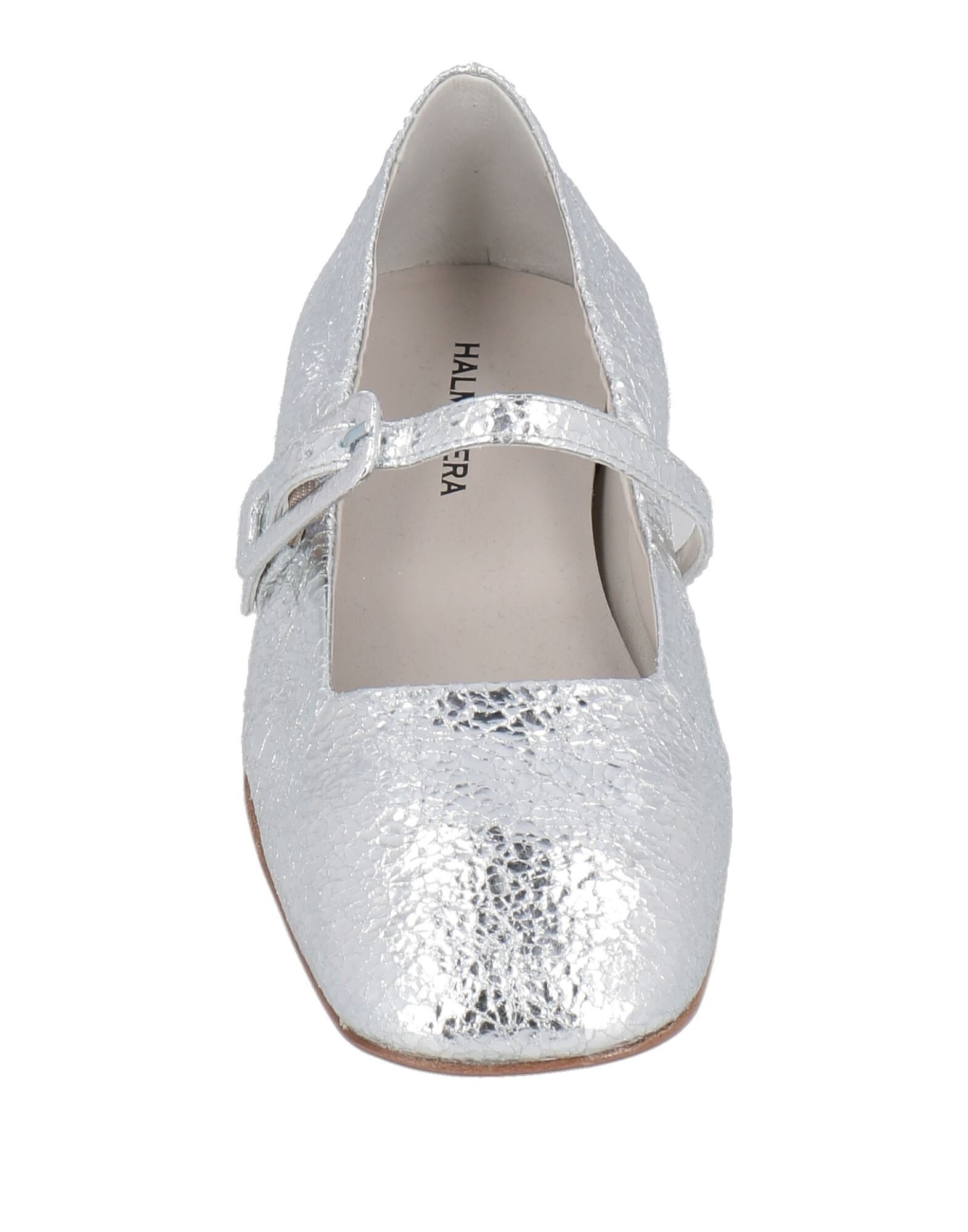 【関税込み】Halmanera Ballerinas Halmanera Peg 14 ballerina in silver steel metallic leather