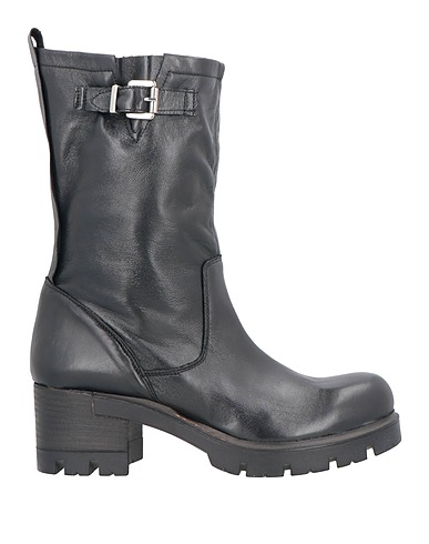 TREND Stiefelette Schwarz Leder