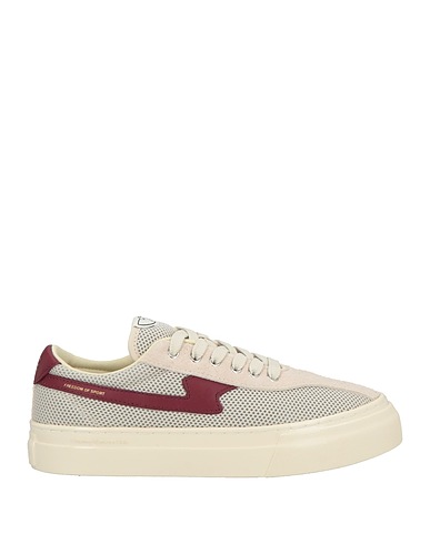 S.W.C STEPNEY WORKERS CLUB Sneakers Light grey Leather, Textile fibres