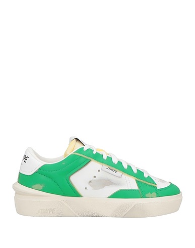 STRYPE Sneakers Grün Leder, Gewebefasern
