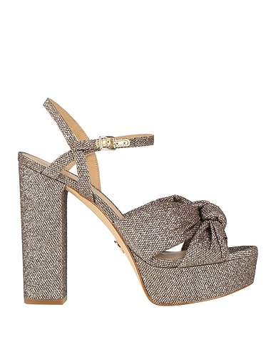 MICHAEL MICHAEL KORS Sandals Bronze 66% Polyester, 34% Polyethylene