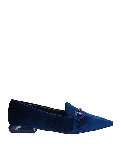 TOSCA BLU Loafers Bright blue Textile fibers