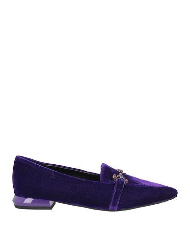 TOSCA BLU Loafers Purple Textile fibers