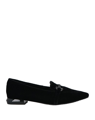 TOSCA BLU Loafers Black Textile fibres