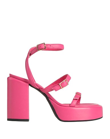 GIAMPAOLO VIOZZI Sandals Fuchsia Leather