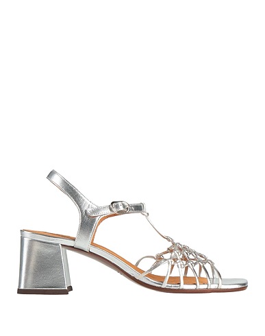 CHIE MIHARA Sandalen Silber Leder
