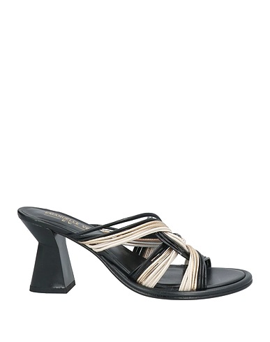 EMANUÉLLE VEE Sandalen Schwarz Leder