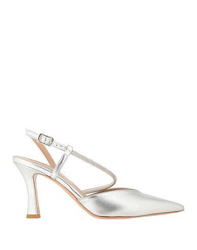 VICTORIA CHRIS Napoli Court Silver Leather